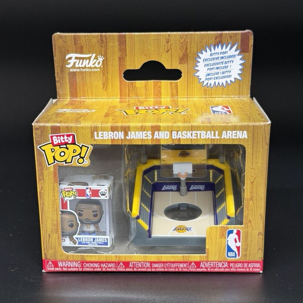Funko Bitty Pop LeBron James Lakers Basketball Arena #93639 Walmart Excl *READ*